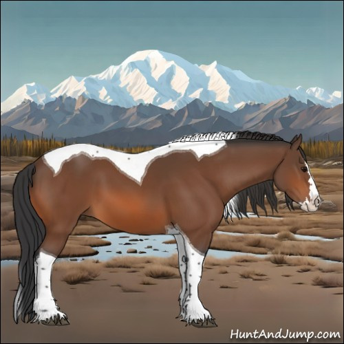 Horse Color:Bay Splash Tobiano 