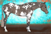 Horse Color:White Spotted Silver Black Snowflake Varnish 
