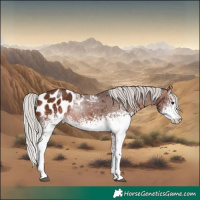 Horse Color:White Spotted Silver Brown Blanket