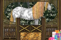 Horse Color:Painted Chestnut Chinchilla Ice Sabino Appaloosa