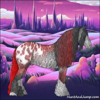 Horse Color:Brown Chinchilla Ice Tobiano Blanket 