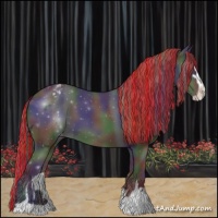 Horse Color:Painted Nacre Black Chinchilla Sabino Appaloosa 