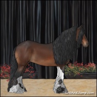 Horse Color:Bay Tobiano 