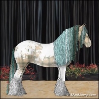 Horse Color:Painted Plaid  Classic Champagne Tobiano Appaloosa 