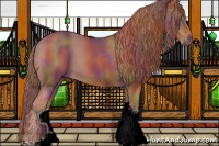 Horse Color:Nacre Chestnut Tobiano 