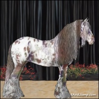 Horse Color:Nacre White Spotted Liver Chestnut Ice Blanket