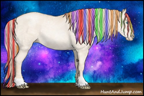 Horse Color:Painted Palomino Ice Pearl Rabicano 