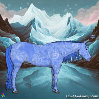 Horse Color:Watercolor Smoky Black Ice 