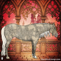 Horse Color:Gold Cream Champagne Ice Roan Sabino 