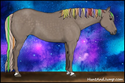Horse Color:Painted Silver Grullo 