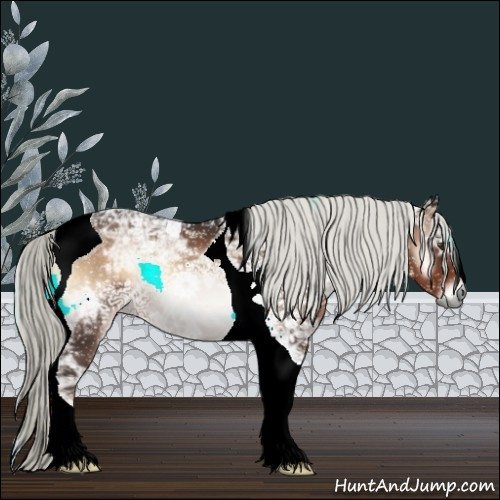 Horse Color:Liver Red Onyx Ice Mushroom Tobiano 