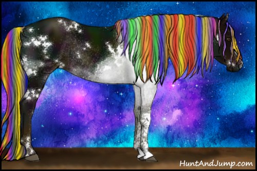 Horse Color:Painted White Spotted Midnight Liver Chestnut Rabicano 