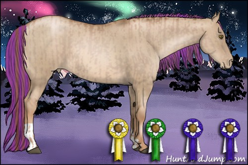 Horse Color:Painted Liver Chestnut Pearl  and Painted Liver Red Dun Pearl 