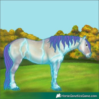 Horse Color:Thunderstruck Watercolor Liver Red Dun Onyx