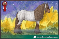Horse Color:Liver Red Roan Rabicano 