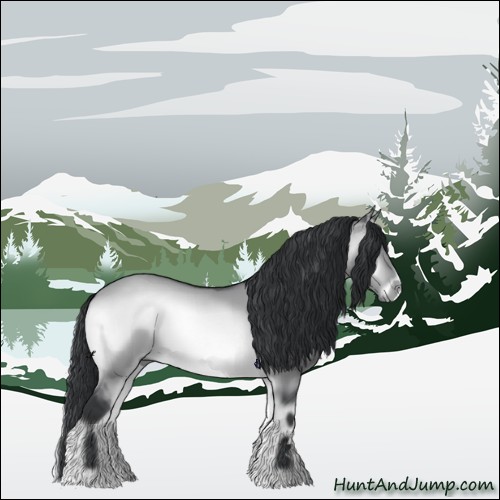 Horse Color:Brown Chinchilla Onyx Sabino 