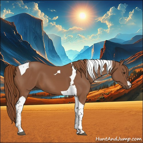 Horse Color:Chestnut Tobiano