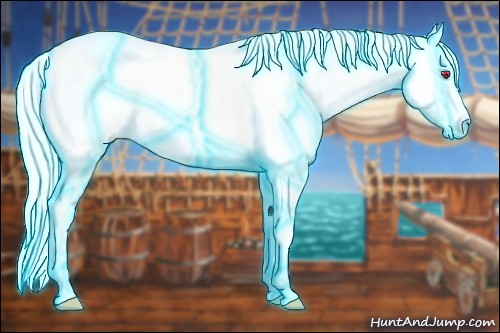 Horse Color:Thunderstruck Liver Chestnut Chinchilla Sabino Splash Tobiano 