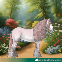 Horse Color:Watercolor White Spotted Red Dun 
