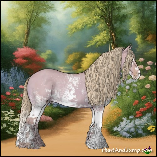 Horse Color:Watercolor White Spotted Palomino Dun Splash Rabicano 