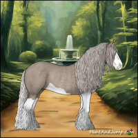 Horse Color:Silver Grullo Splash Rabicano