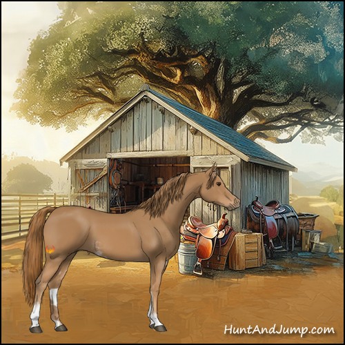 Horse Color:Chestnut Sabino 