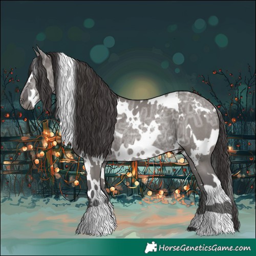 Horse Color:White Spotted Smoky Grullo Ice Rabicano 