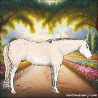 Horse Color:Perlino Sabino  and Perlino Sabino 