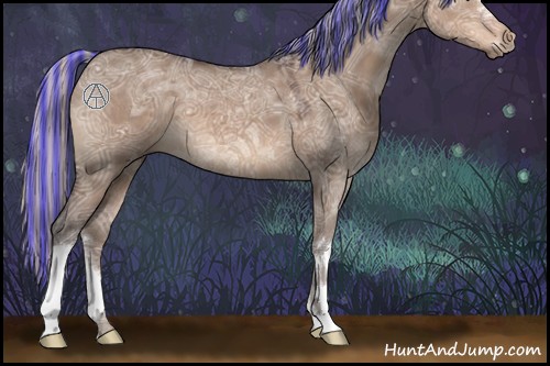 Horse Color:Painted Silver Brown Ice Dun 