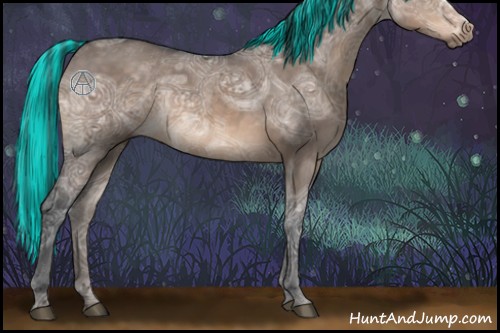 Horse Color:Painted Brown Ice Dun