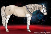 Horse Color:Chocolate Palomino Roan Pearl Splash