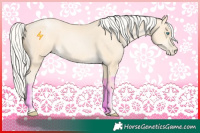 Horse Color:Silver Buckskin Pearl 