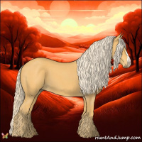 Horse Color:Palomino Roan 