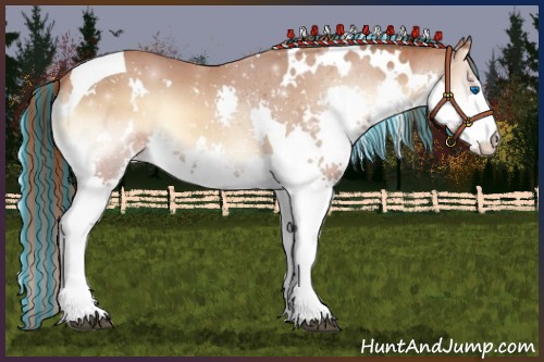 Horse Color:Painted White Spotted Red Onyx Splash Tobiano