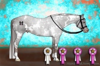 Horse Color:White Spotted Liver Chestnut Snowflake Varnish