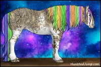 Horse Color:Painted White Spotted Gold Champagne Ice Dun Splash 