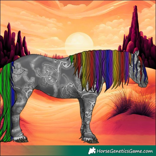 Horse Color:Painted Black Ice 