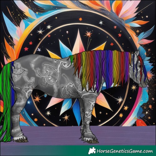 Horse Color:Painted Black Ice 