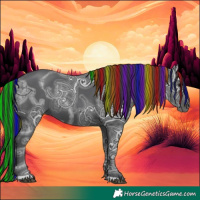 Horse Color:Painted Black Ice 