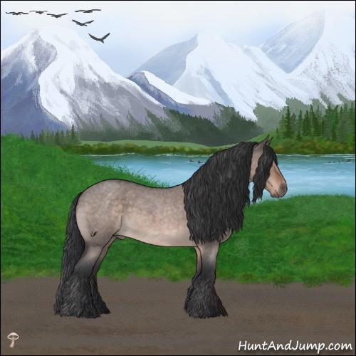 Horse Color:Brown Roan Dun Mushroom Rabicano 