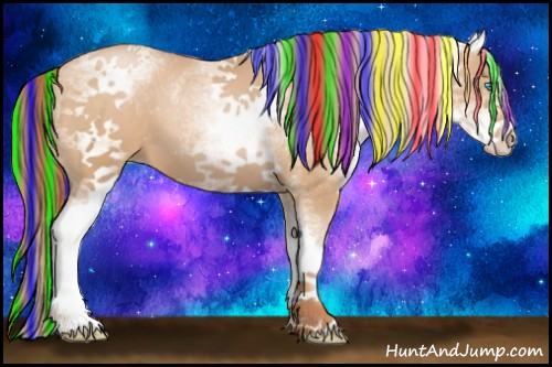 Horse Color:Painted White Spotted Buckskin Pearl
