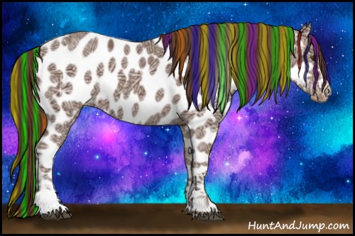 Horse Color:Painted Liver Chestnut Ice Appaloosa 