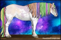 Horse Color:Painted White Spotted Gold Champagne Dun Splash 