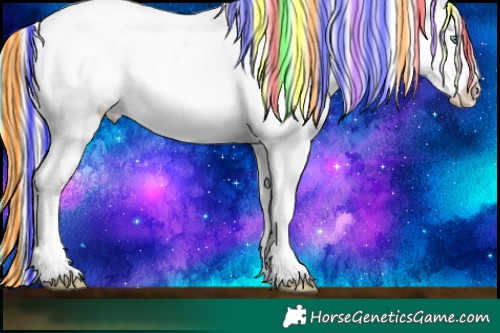 Horse Color:Painted White Spotted Silver Classic Champagne Ice Dun Appaloosa 