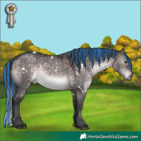 Horse Color:Platinum Painted White Spotted Brown Dun 