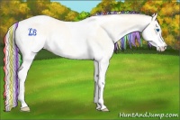 Horse Color:Painted White Spotted Silver Amber Cream Champagne Pearl Dun Splash Tobiano 