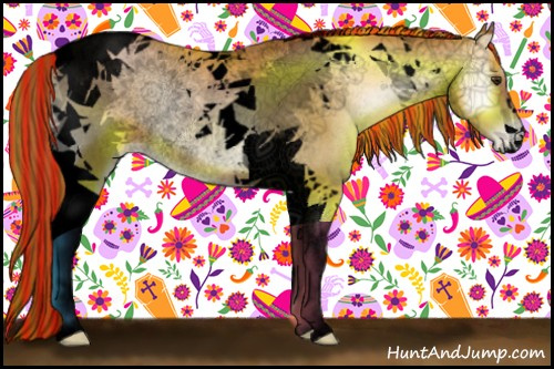Horse Color:Void Painted Red Onyx Pearl Tobiano Rabicano 