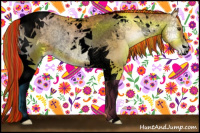 Horse Color:Void Painted Red Onyx Pearl Tobiano Rabicano 