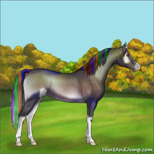Horse Color:Platinum Painted Brown Onyx