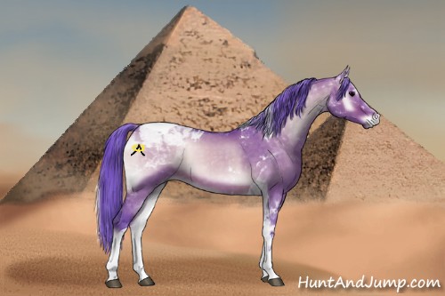 Horse Color:Watercolor Brown Onyx Sabino Tobiano 